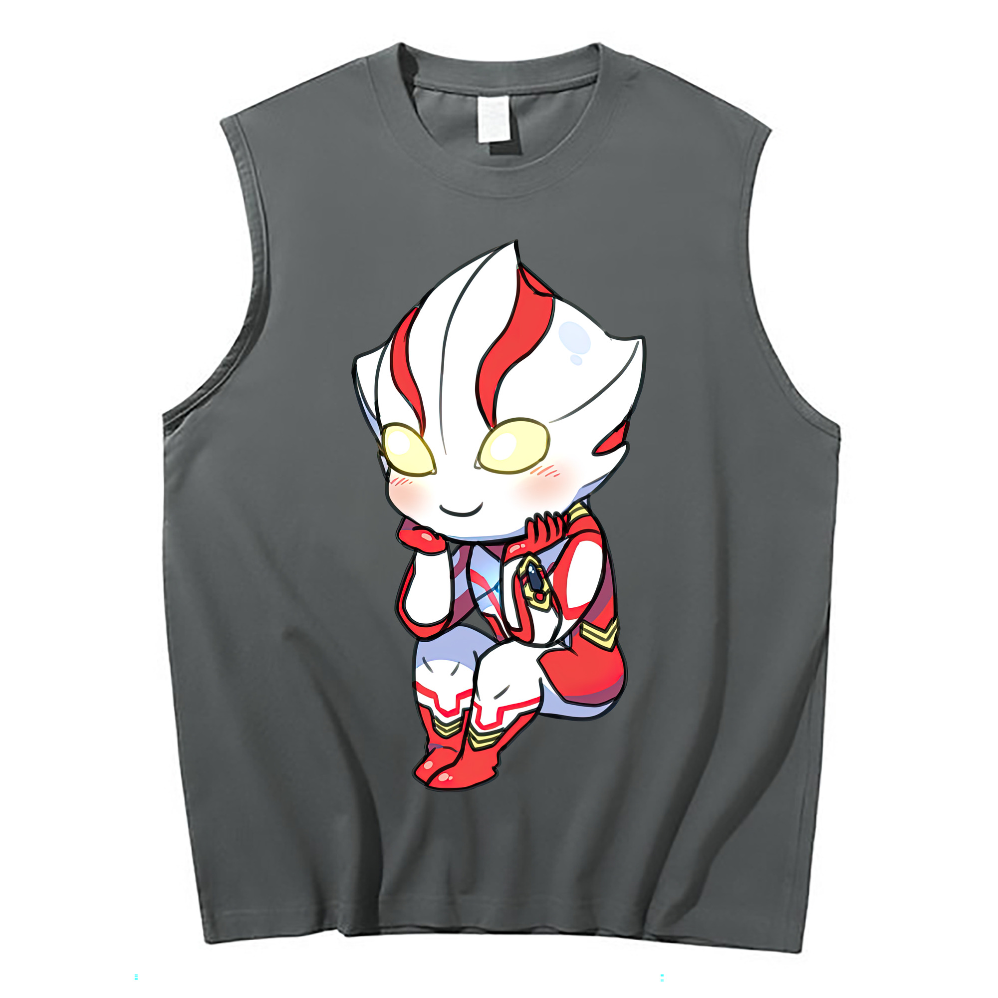（画像用） ウルトラマン Ultraman コットン100％タンクトップ（フロントプリント）